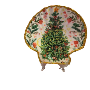 DECOUPAGE SCALLOPED FAN SHELL